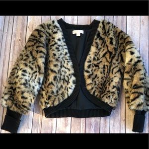 Animal Print Bolero Jacket